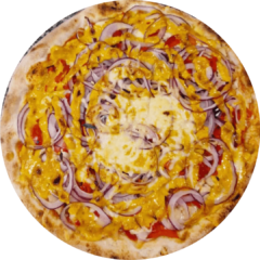 11. Pizza Hähnchencurry